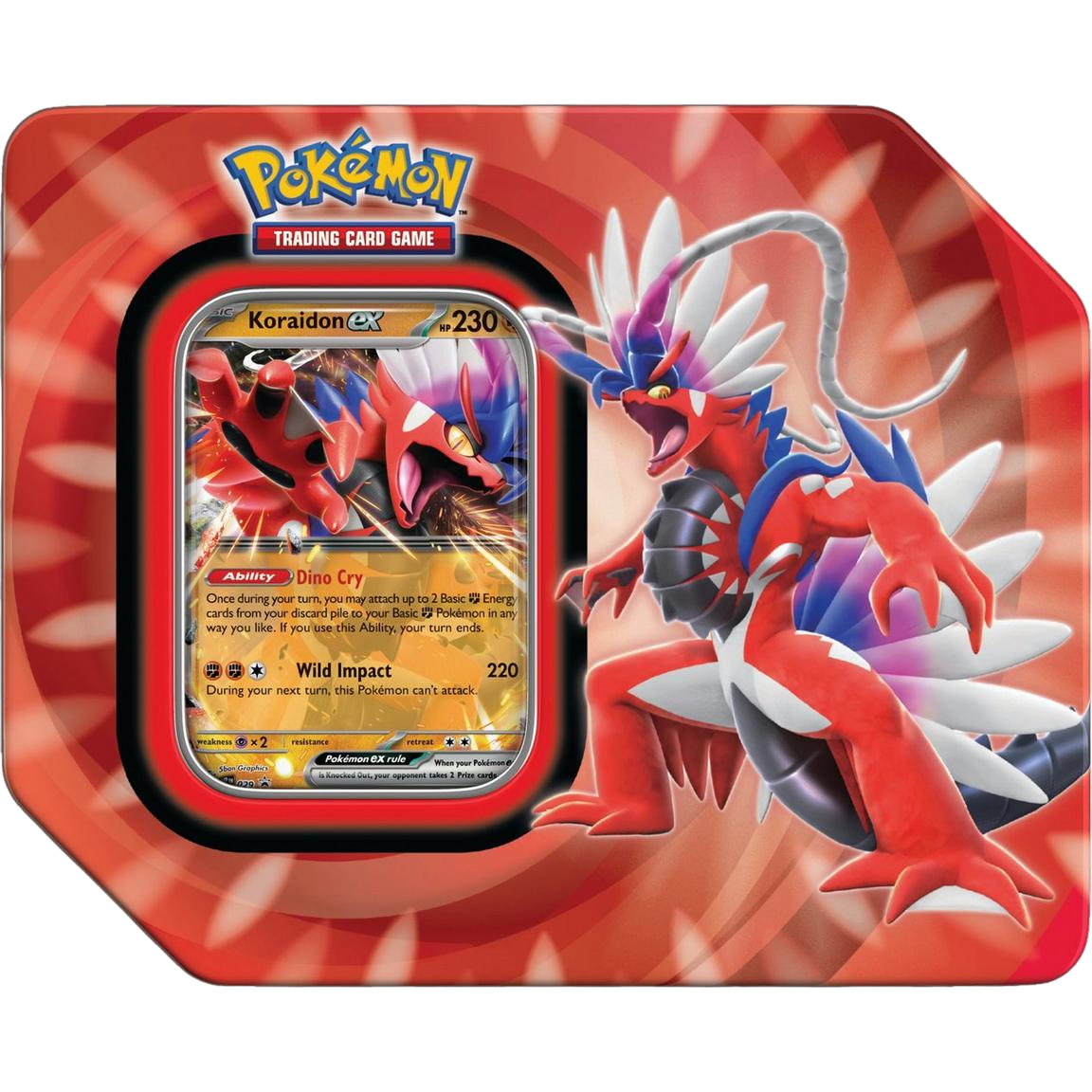 Pokémon TCG: Paldea Legends Koraidon ex / Miraidon ex Tin (Paldea Evolved)