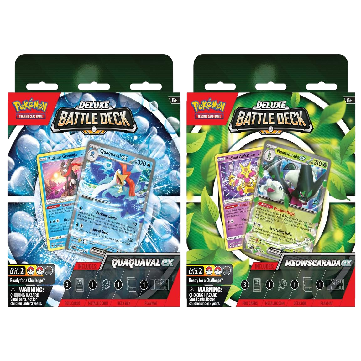 Pokémon TCG: Meowscarada ex or Quaquaval ex Deluxe Battle Deck