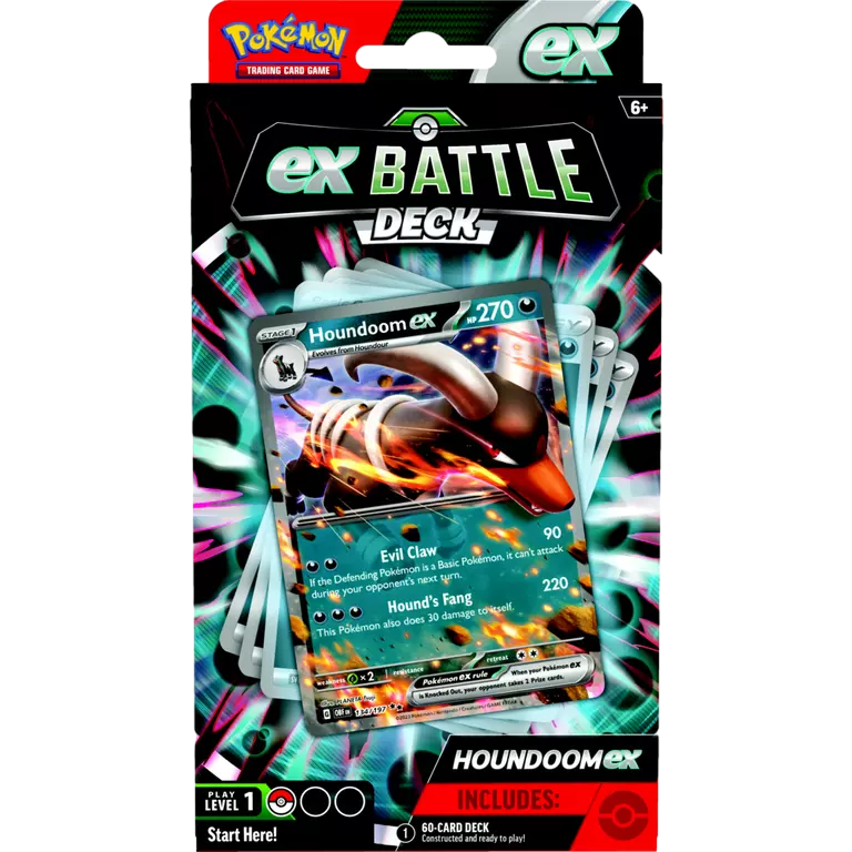Pokémon TCG: Melmetal ex or Houndoom ex Battle Deck - PREORDER - RELEASE DATE 4/05/24