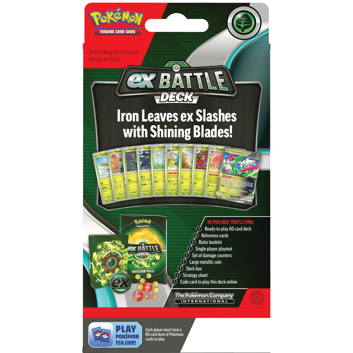 Pokémon TCG: Tapu Koko ex or Iron Leaves ex Battle Deck - PREORDER - RELEASE DATE 10/18/24