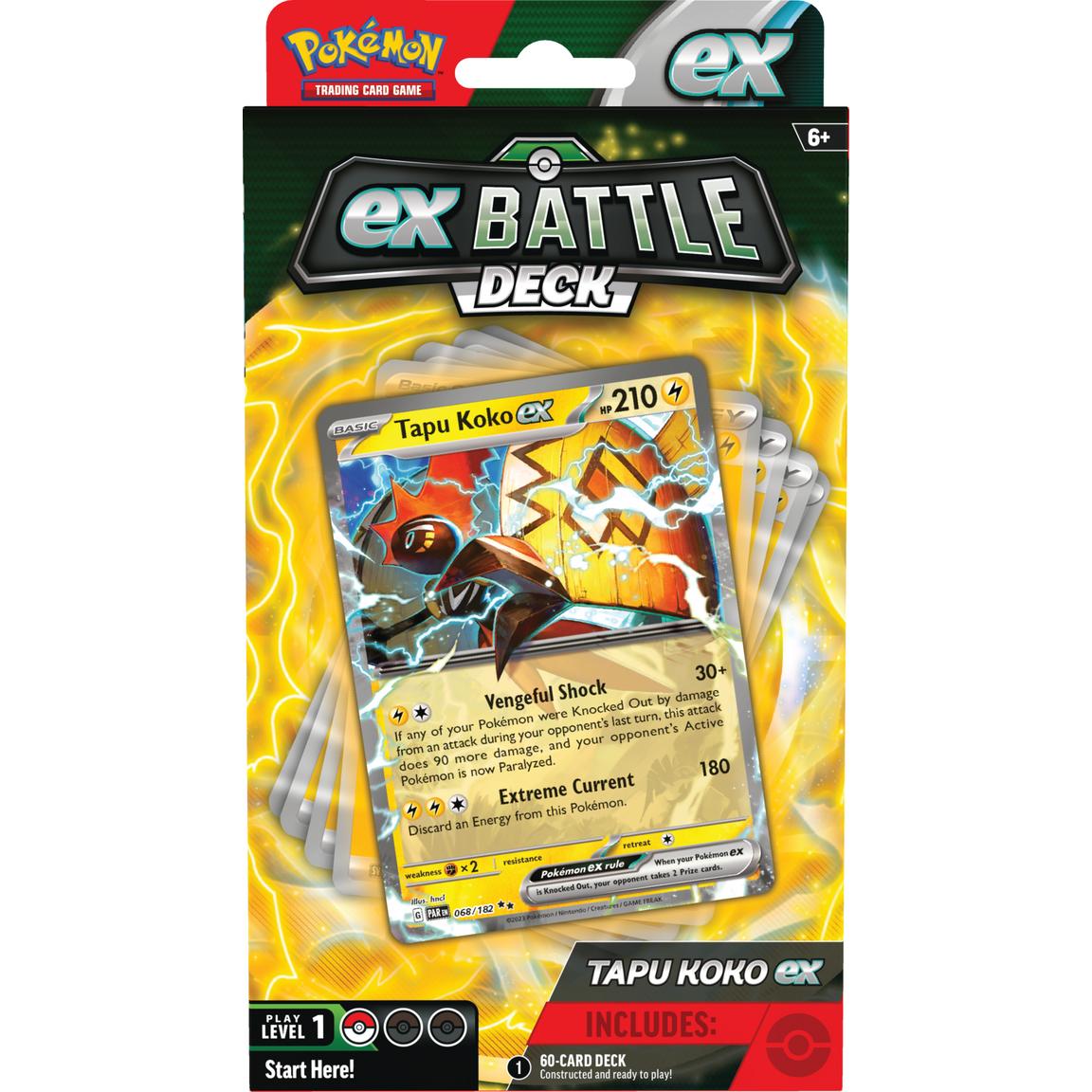 Pokémon TCG: Tapu Koko ex or Iron Leaves ex Battle Deck - PREORDER - RELEASE DATE 10/18/24