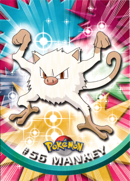 Mankey (56/76) [Topps Series 1 - TV Animation Edition]