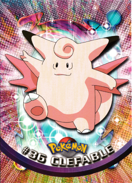 Clefable (36/76) [Topps Series 1 - TV Animation Edition]