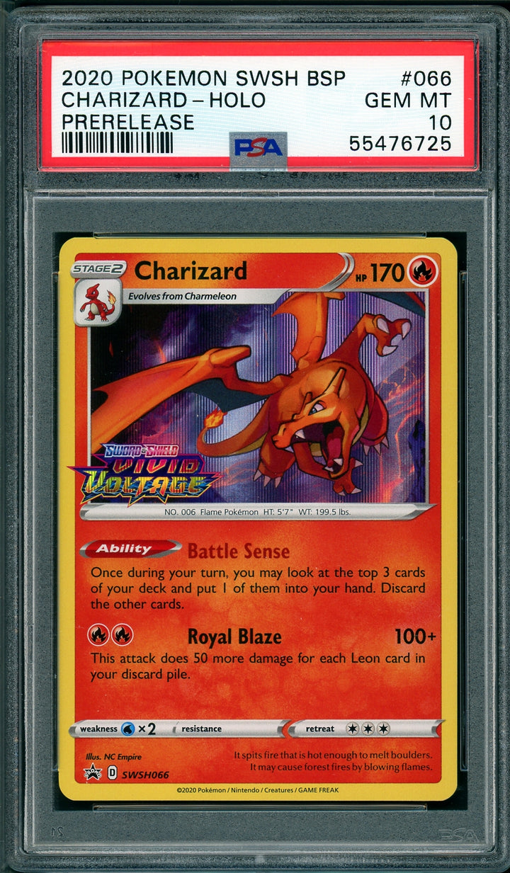 [PSA 10 - GEM MT] CHARIZARD #066 [PRERELEASE] - SWSH Promo (2020)
