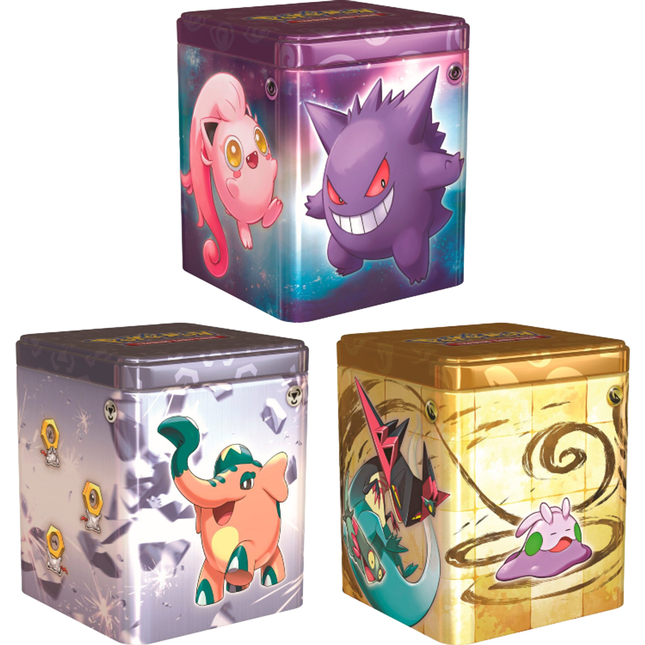 Pokémon Trading Card Game: 2024 Stacking Tins (Psychic, Metal, & Drago – Pokemon Plug