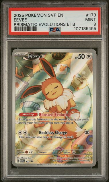 [PSA 9 - MINT] EEVEE #173 - Prismatic Evolutions Etb - SV Black Star Promo (2025)