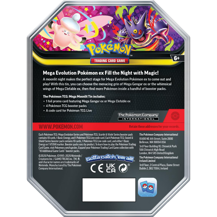 Pokémon TCG: Mega Moonlit Tin (Chaos Rising)