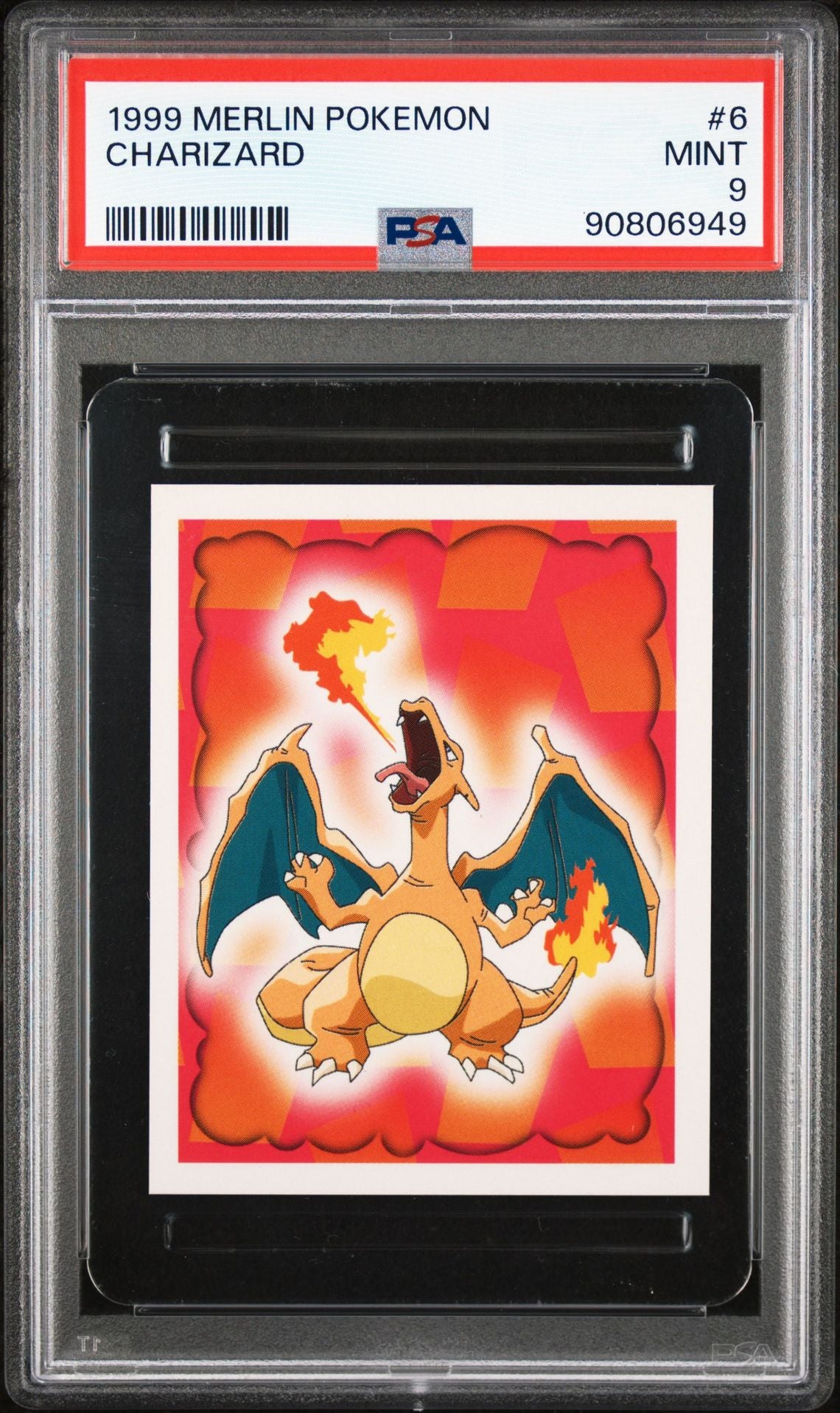 PSA (MINT 9) Charizard #6 - Merlin Pokémon (#90806949)