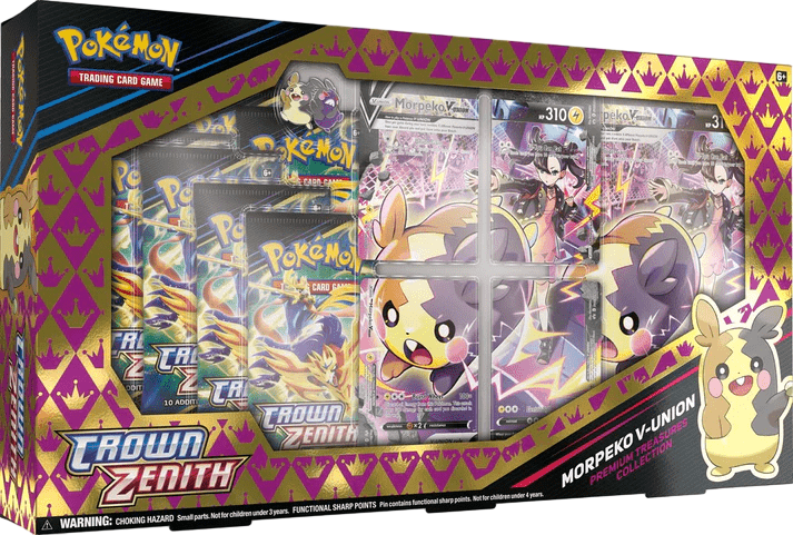 Sword & Shield: Crown Zenith - Premium Treasures Collection (Marnie & Morpeko V-Union) (7 Packs)