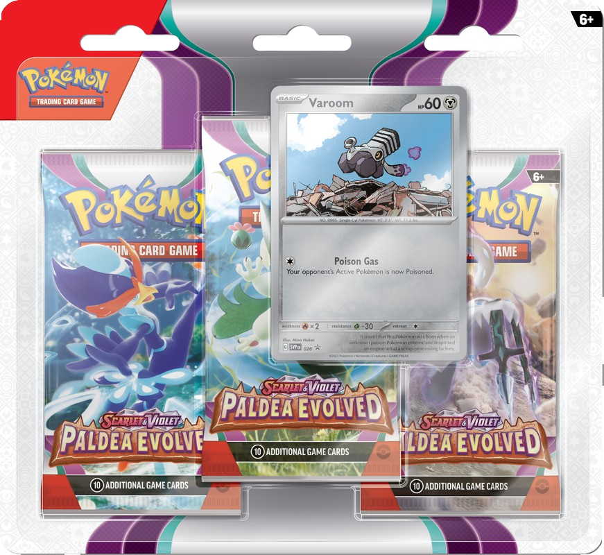 Pokémon TCG: Scarlet & Violet - Paldea Evolved 3-Pack Blister