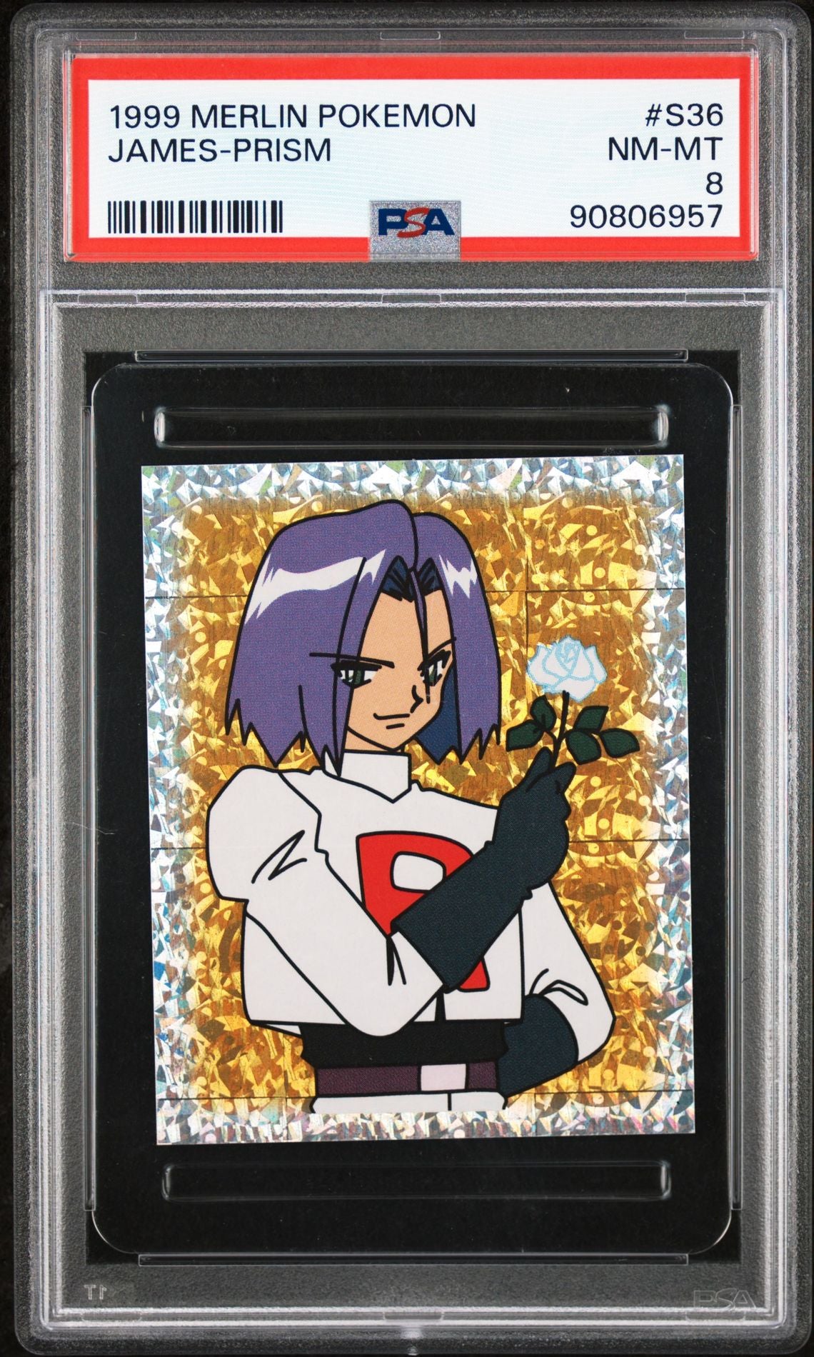 PSA (NM-MT 8) James - Prism #S36 - Merlin Pokémon (#90806957)
