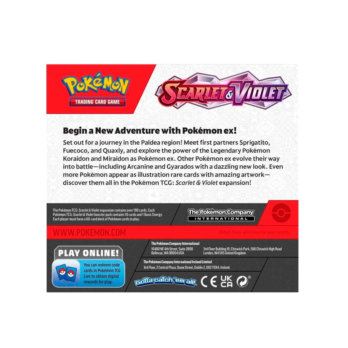 Pokémon TCG: Scarlet & Violet Base Set Booster Boxes & Cases