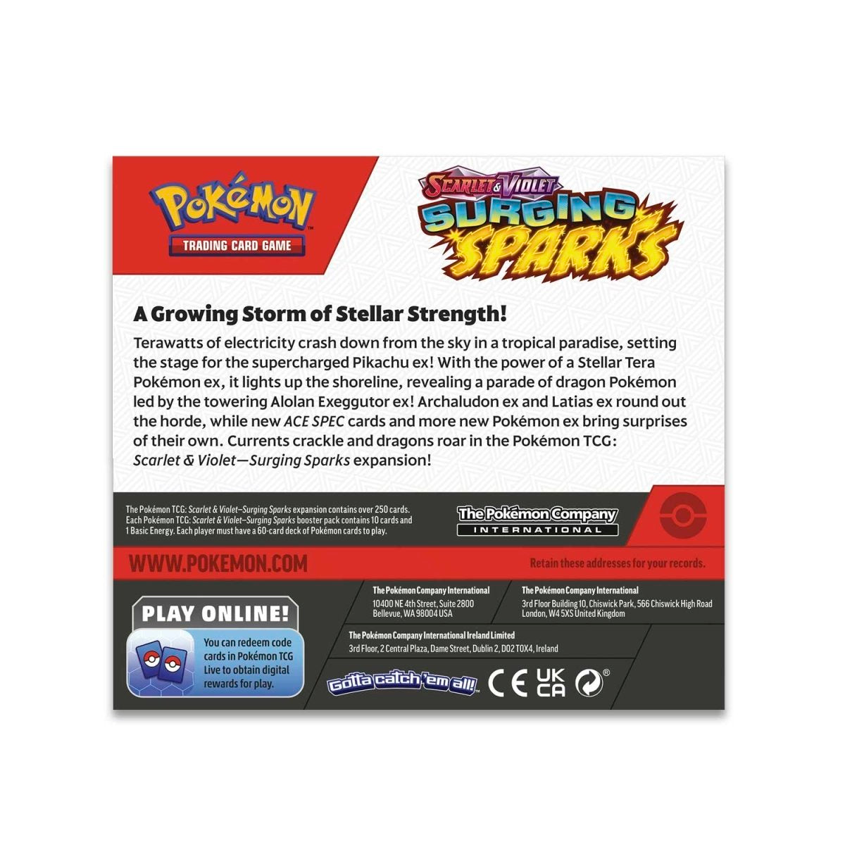 Surging Sparks Booster Boxes & Cases - PREORDER - RELEASE DATE 11/08/24