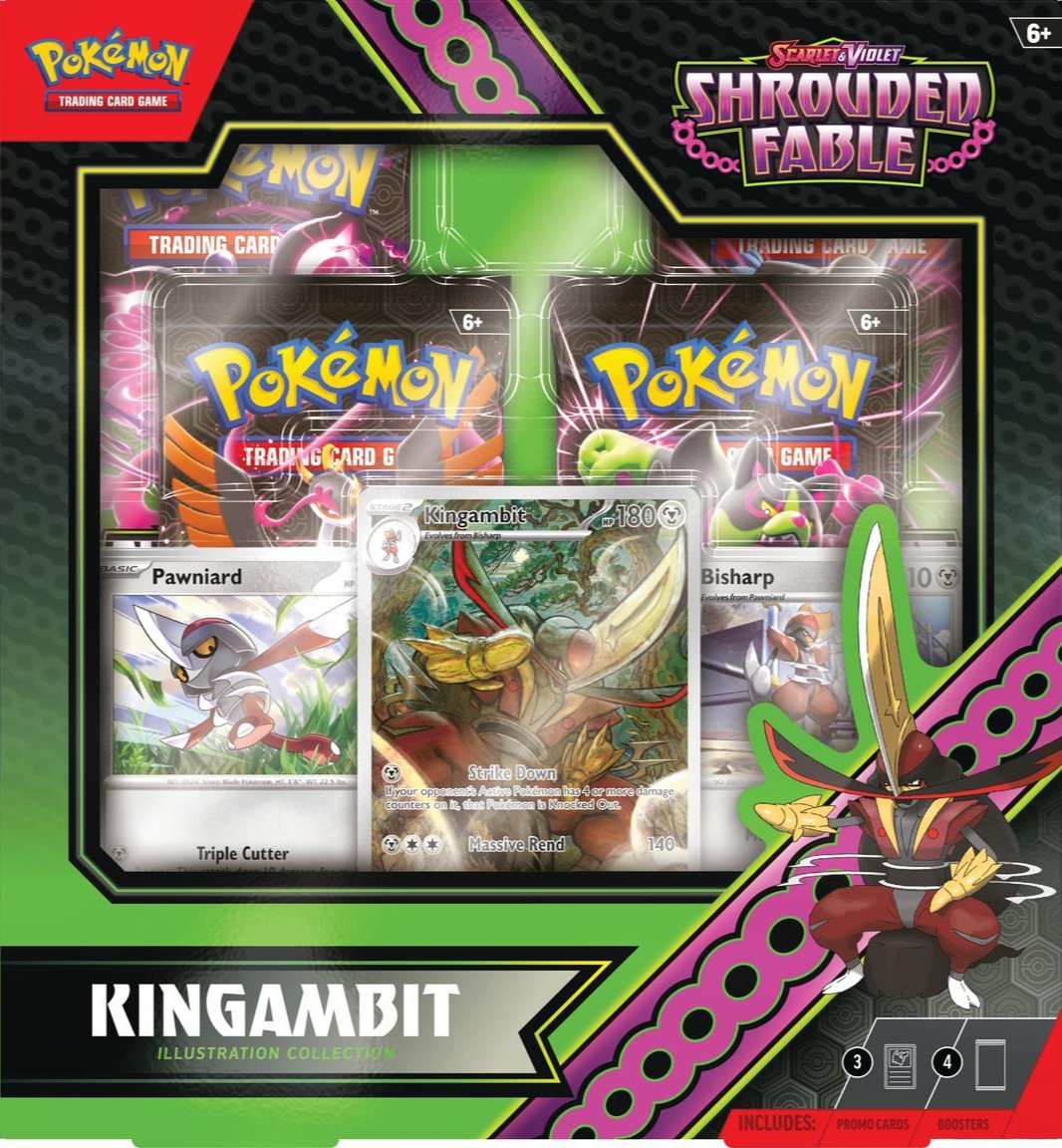 Pokémon TCG: Scarlet & Violet - Shrouded Fable - Kingambit Illustration Collection