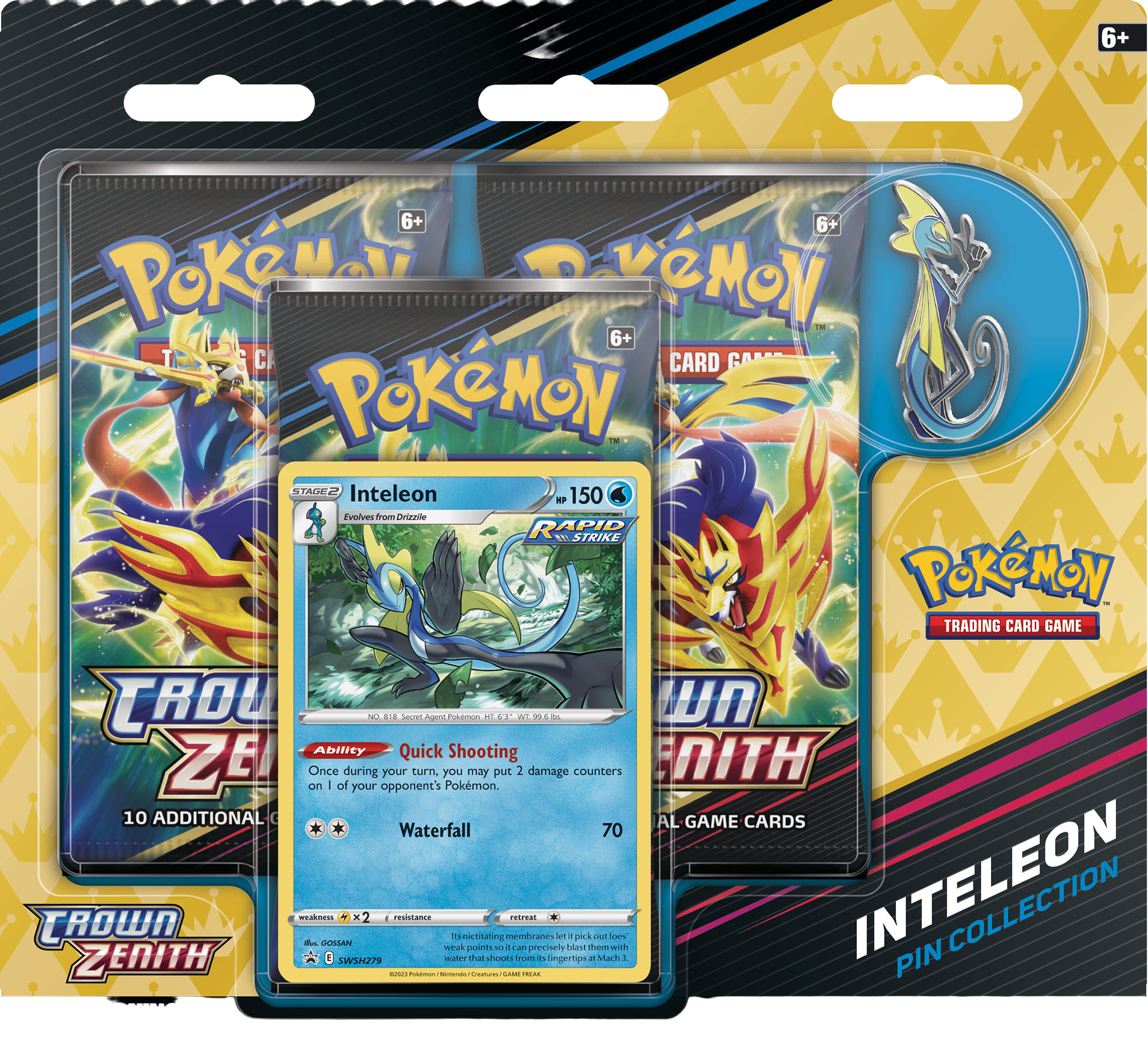 Sword & Shield: Crown Zenith - Pin Collection (Inteleon)