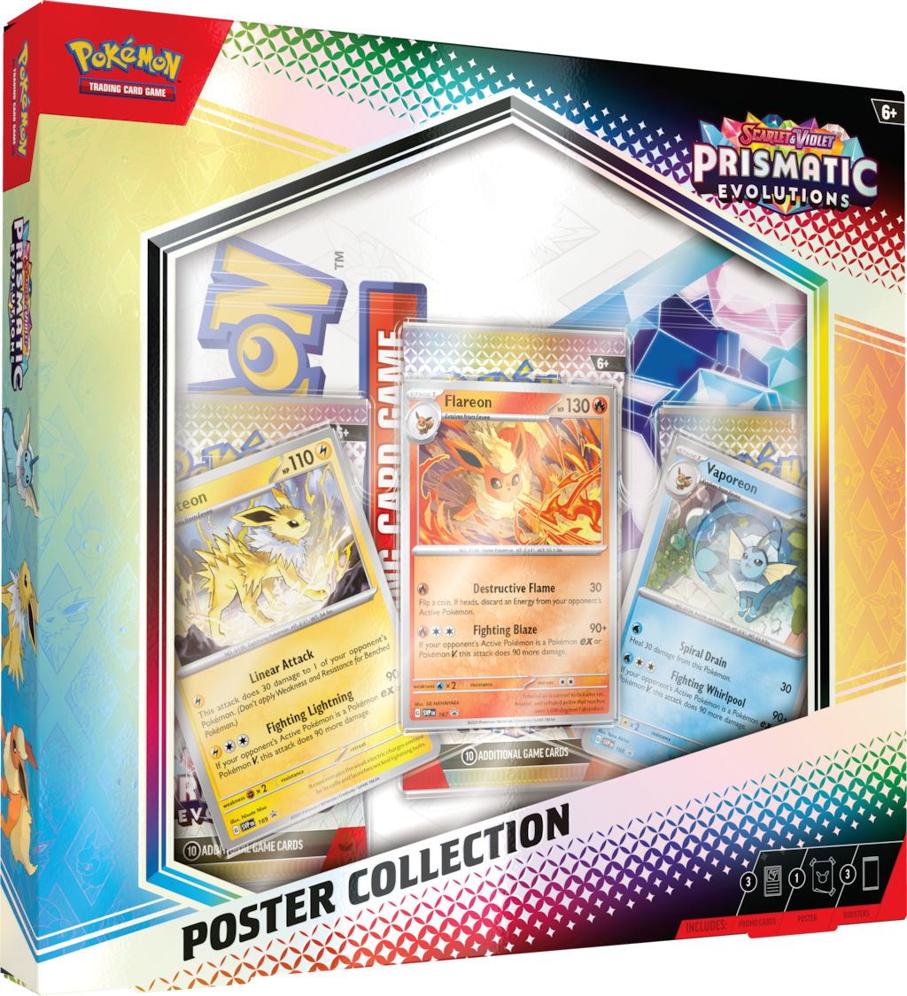 Pokémon TCG: Scarlet & Violet - Prismatic Evolutions - Poster Collection - PREORDER - RELEASE DATE 1/17/25