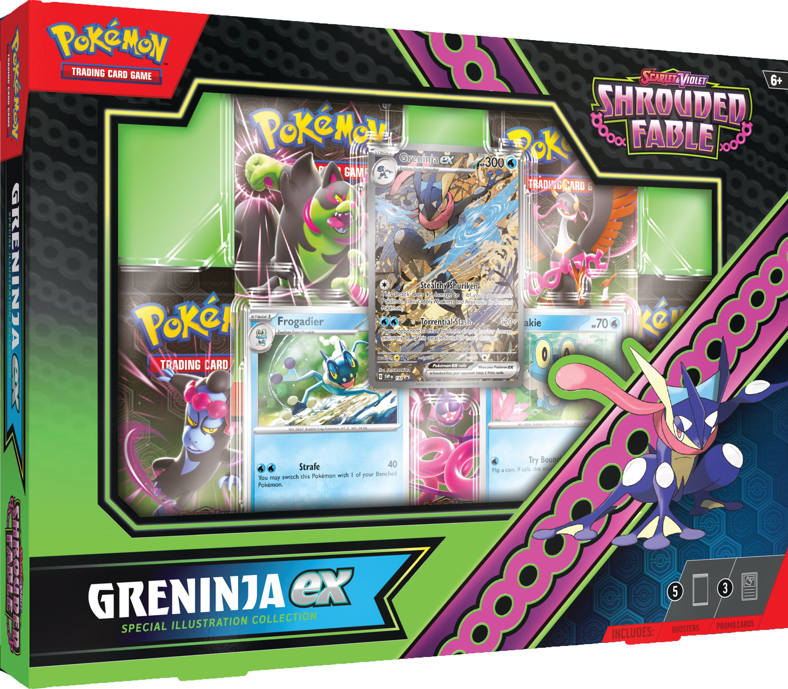 Pokémon TCG: Scarlet & Violet - Shrouded Fable - Special Illustration Collection (Kingdra ex & Greninja ex)