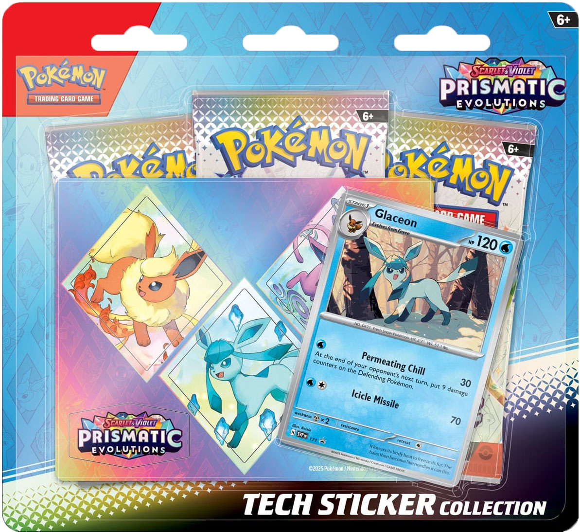 Pokémon TCG: Scarlet & Violet - Prismatic Evolutions - Tech Sticker Collection - PREORDER - RELEASE DATE 1/17/25