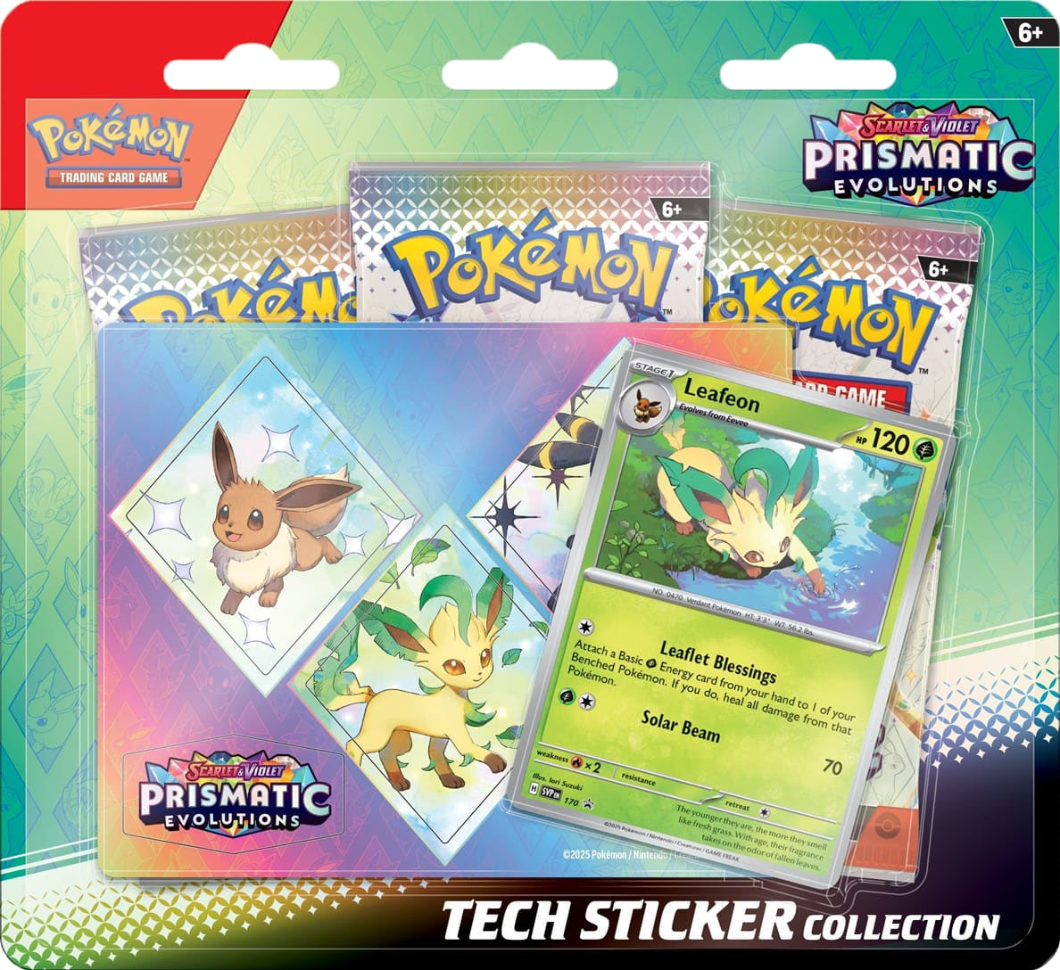 Pokémon TCG: Scarlet & Violet - Prismatic Evolutions - Tech Sticker Collection - PREORDER - RELEASE DATE 1/17/25