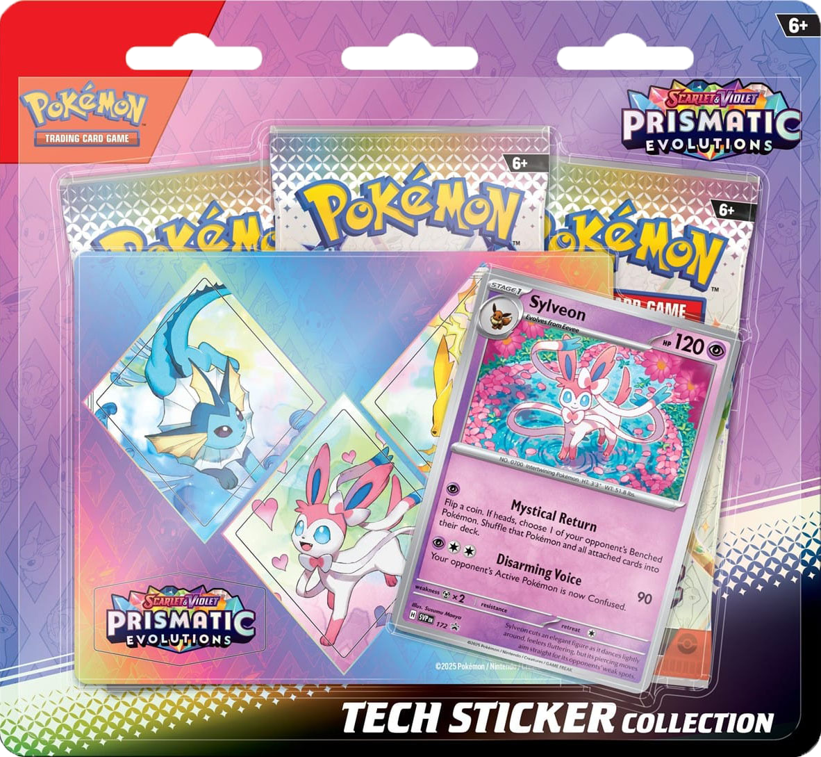 Pokémon TCG: Scarlet & Violet - Prismatic Evolutions - Tech Sticker Collection - PREORDER - RELEASE DATE 1/17/25