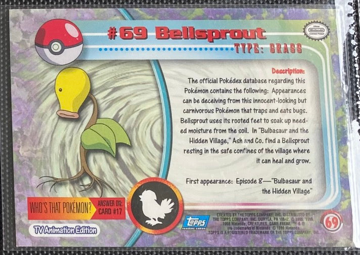 first edition bellsprout pokemon card (Celestial Storm 1) Flip a coin Bellsprout Pokemon Card First Edition