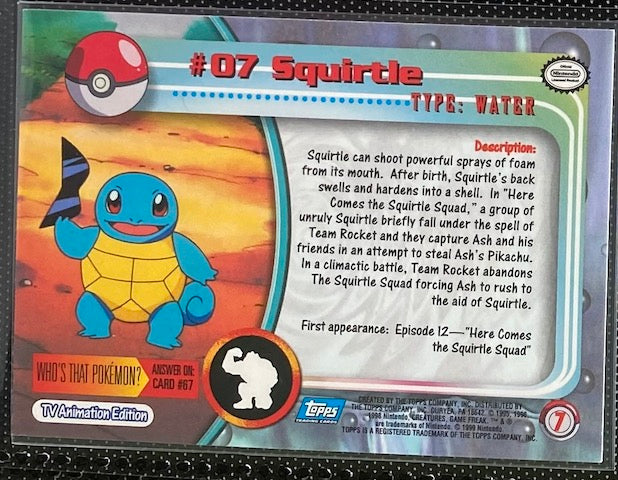 Squirtle (7/76) [Topps Series 1 - TV Animation Edition]