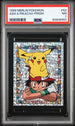PSA (NM 7) Ash & Pikachu - Prism #S2 - Merlin Pokémon (#90806950)