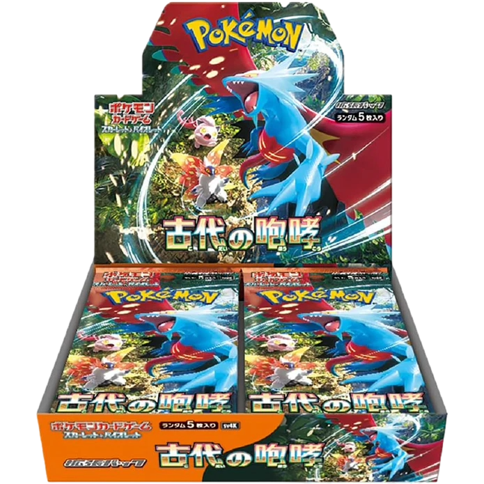 Japanese Pokémon - sv4K - Scarlet & Violet: Ancient Roar (Paradox Rift) - Booster Boxes & Packs