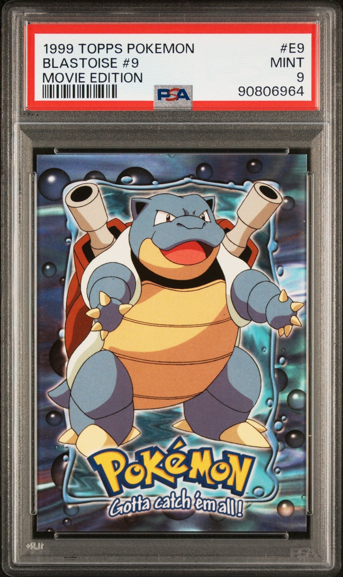 PSA (MINT 9) Blastoise #9 #E9 - Topps Pokémon The Movie Edition (#90806964)