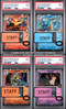 SET OF 4 [PSA 9 - MINT] Destined Rivals - Pre-Release - STAFF Promos - Moltres, Gyarados, Tyranitar & Mimikyu (Sequential Certs)