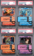 SET OF 4 [PSA 9 - MINT] Destined Rivals - Pre-Release - STAFF Promos - Moltres, Gyarados, Tyranitar & Mimikyu (Sequential Certs)