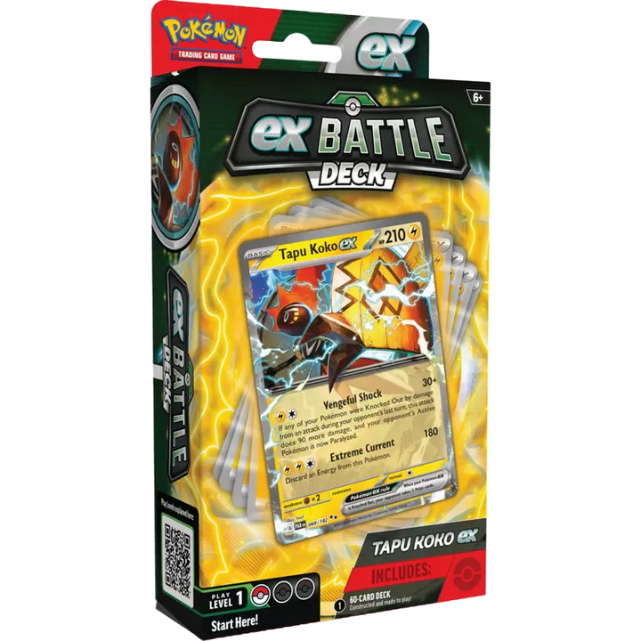 Pokémon TCG: Tapu Koko ex or Iron Leaves ex Battle Deck