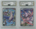 AGS (MINT+ 9.5) Latios #019 & AGS (MINT+ 9.5) Palkia #005 (Japanese) - Legendary Shine Collection (# 00052018 & #00052019)