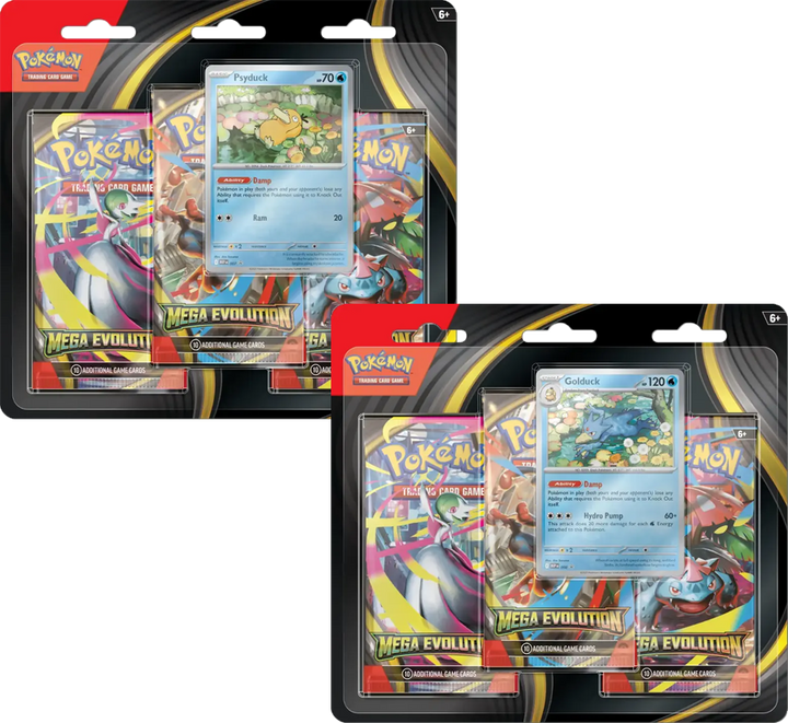 Mega Evolution 3-Pack Blister Packs & Cases