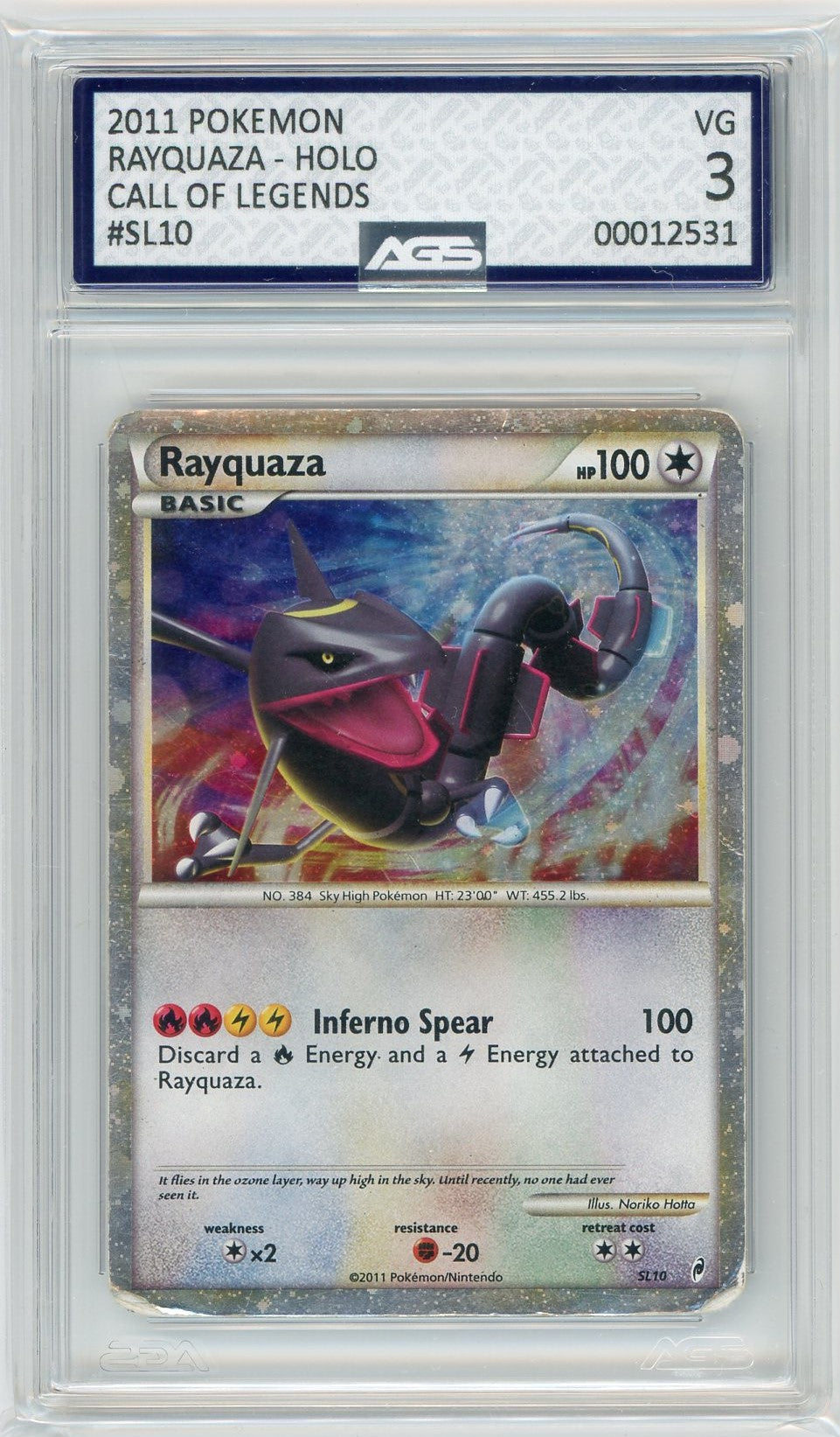 AGS (VG 3) Rayquaza #SL10 - Call of Legends (#00012531) Pokemon Plug AGS (VG 3) Rayquaza #SL10 - Call of Legends (#00012531) Pokemon Plug
