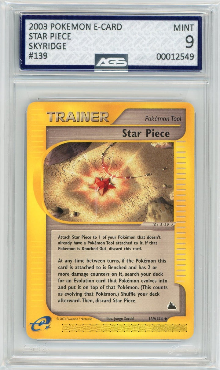 AGS (MINT 9) Star Piece #139 - Skyridge (#00012549)