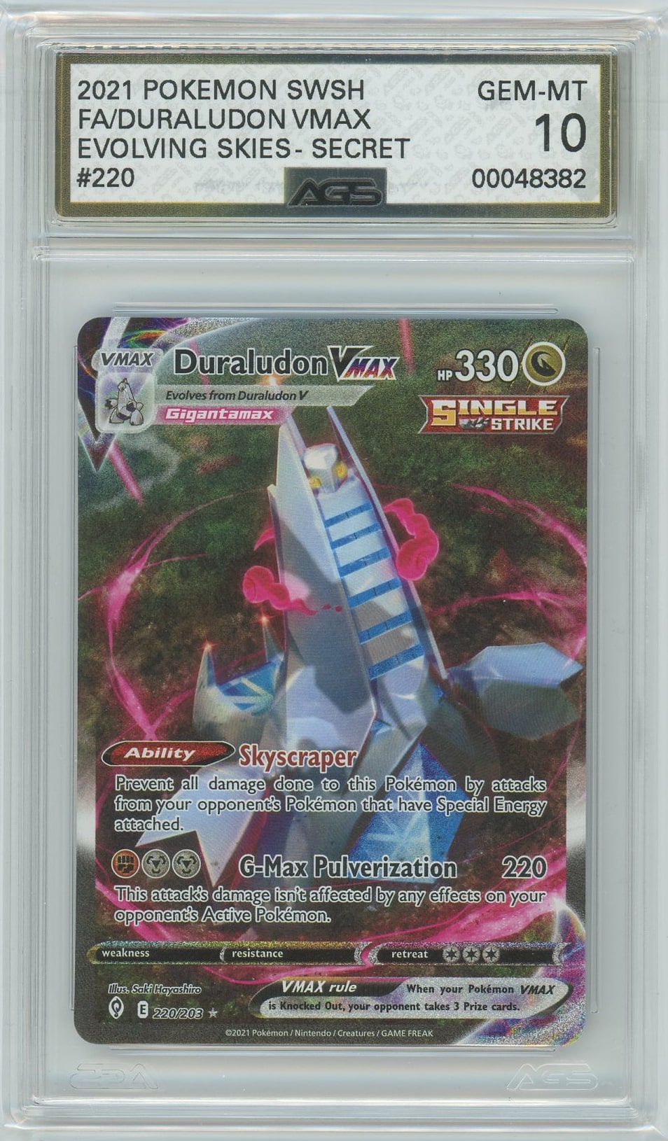 AGS (GEM-MT 10) Duraludon VMAX #220