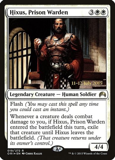 Hixus, Prison Warden (19) [Prerelease Cards]