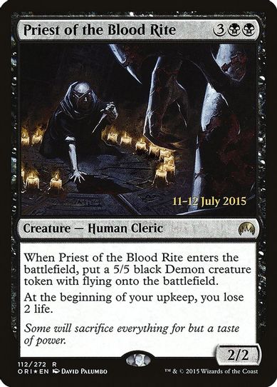 Priest of the Blood Rite (112) [Prerelease Cards]