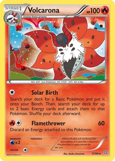 Volcarona (17/98) [XY : Ancient Origins]