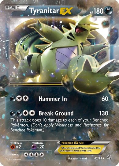 Tyranitar EX (42/98) [XY : Ancient Origins]