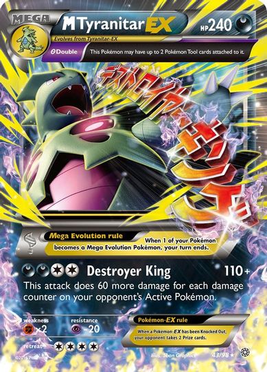 M Tyranitar EX (43/98) [XY : Ancient Origins]