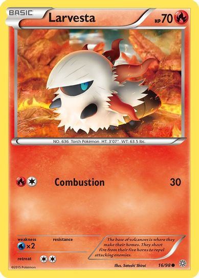 Larvesta (16/98) [XY : Ancient Origins]