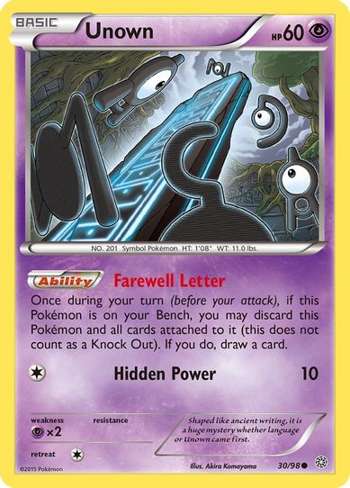 Unown (30/98) [XY : Ancient Origins]