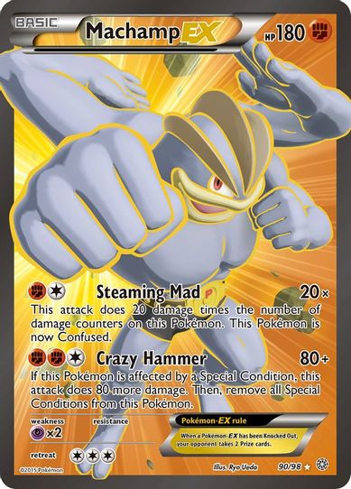 Machamp EX ( Full Art) (90/98) [XY : Ancient Origins]