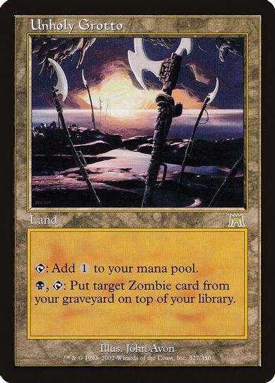 Unholy Grotto (327) [Onslaught]