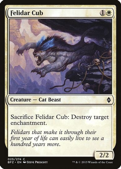 Felidar Cub (25) [Battle for Zendikar]