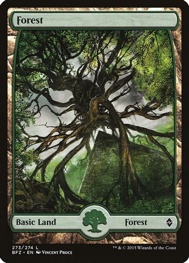 Forest - Full Art (273) [Battle for Zendikar]