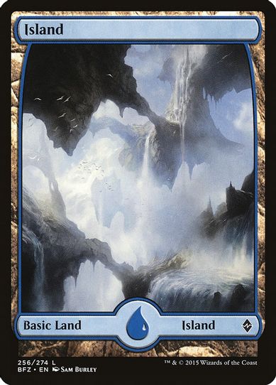 Island - Full Art (256) [Battle for Zendikar]