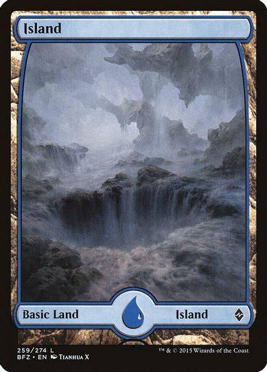 Island - Full Art (259) [Battle for Zendikar]